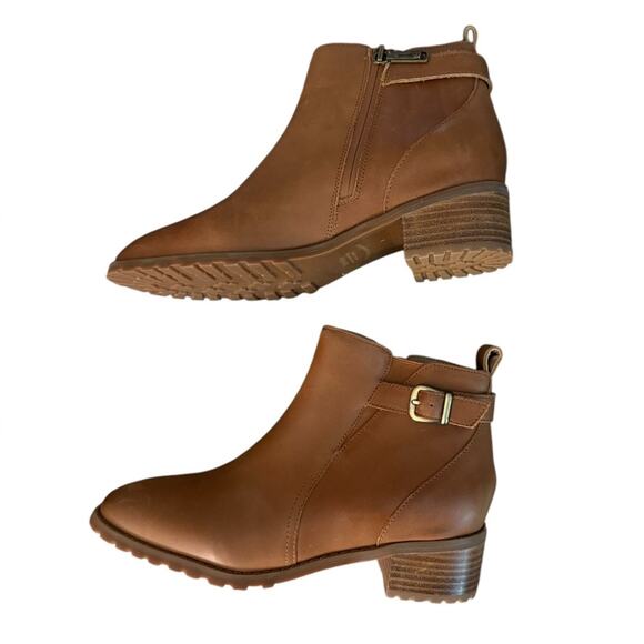 NWOT Blondo Sullivan Waterproof Tan Booties - Sz 9M - Picture 2 of 6